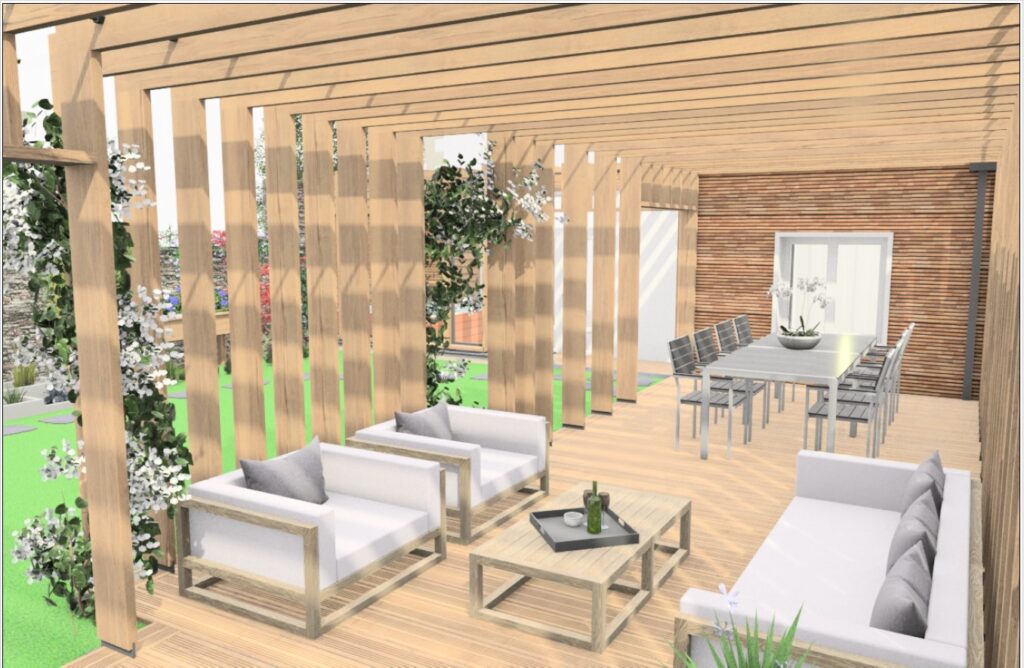 pergolas plan 3d